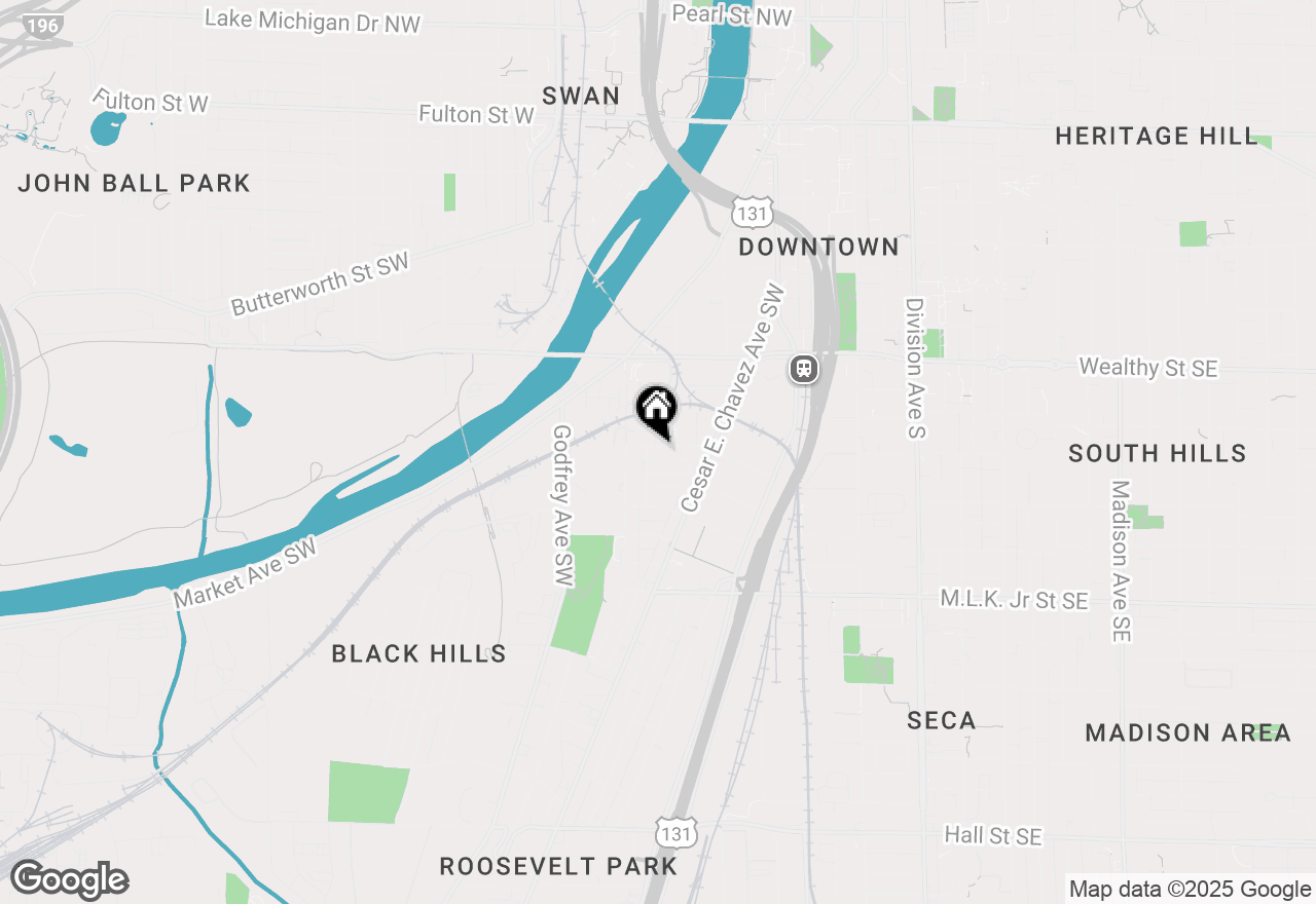 Map of 444 Pleasant Street Sw, Grand Rapids, MI 49503