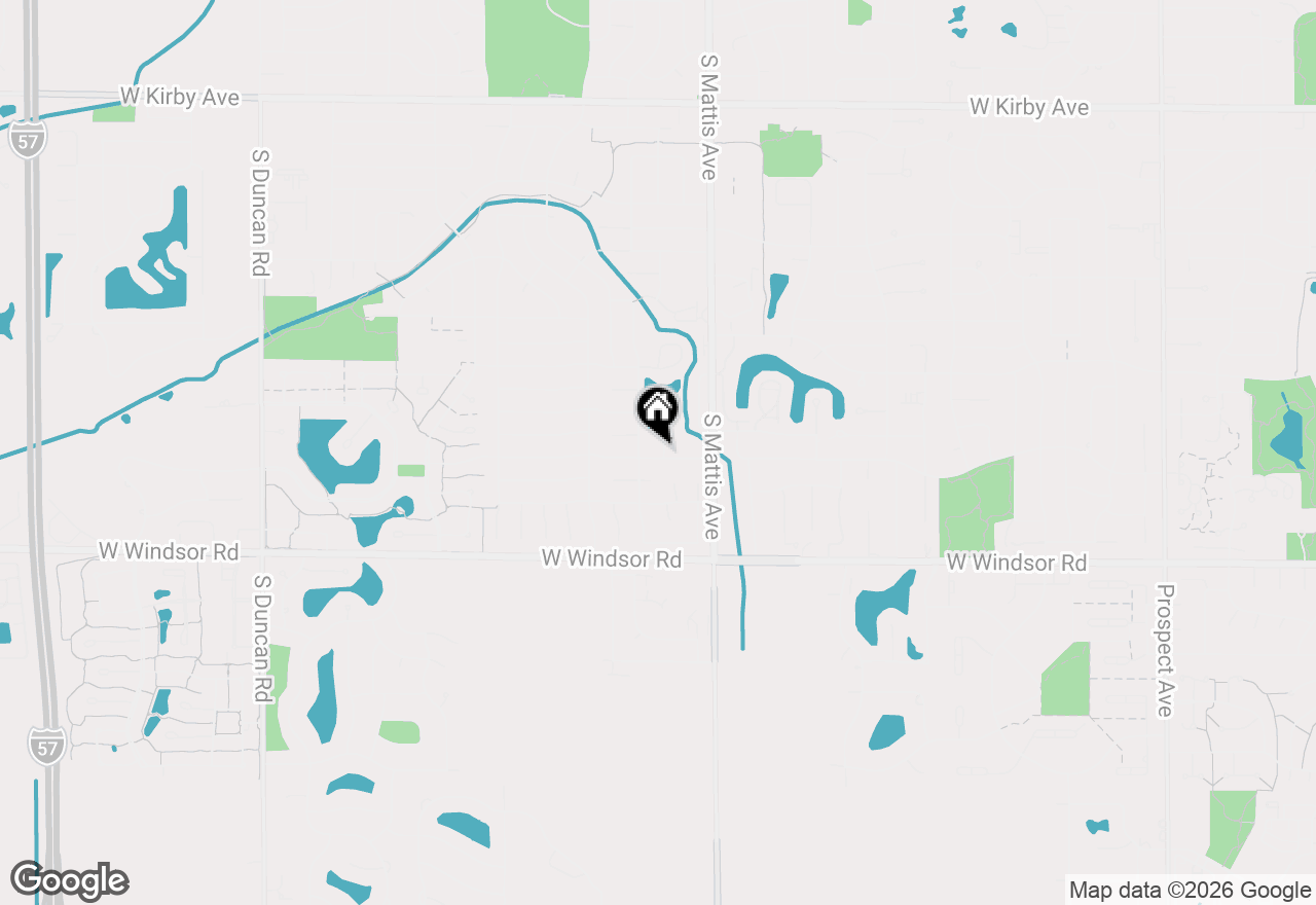 Map of 1901 Blackthorn Drive, Champaign, IL 61821