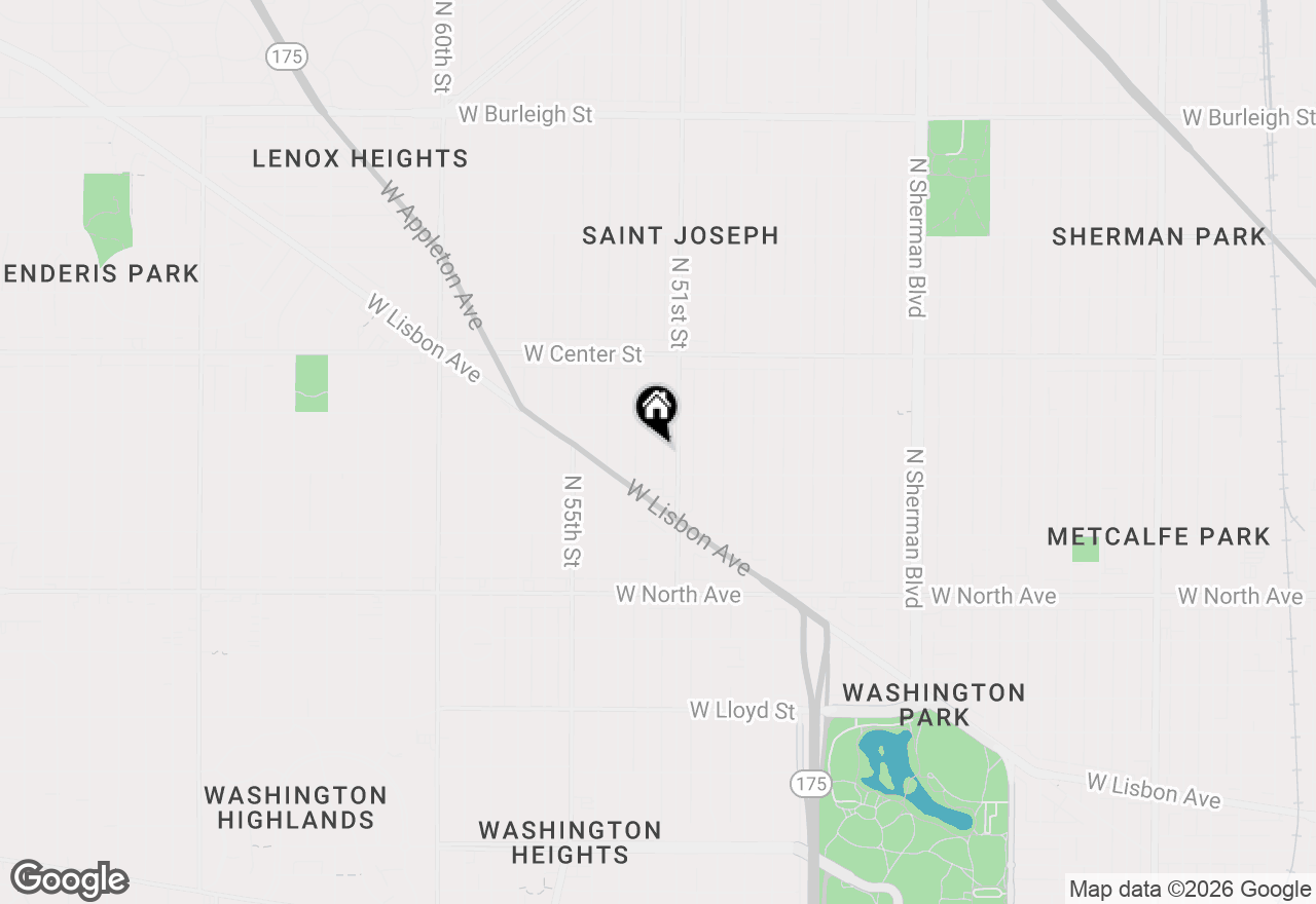 Map of 2530 N 52nd St, Milwaukee, WI 53210