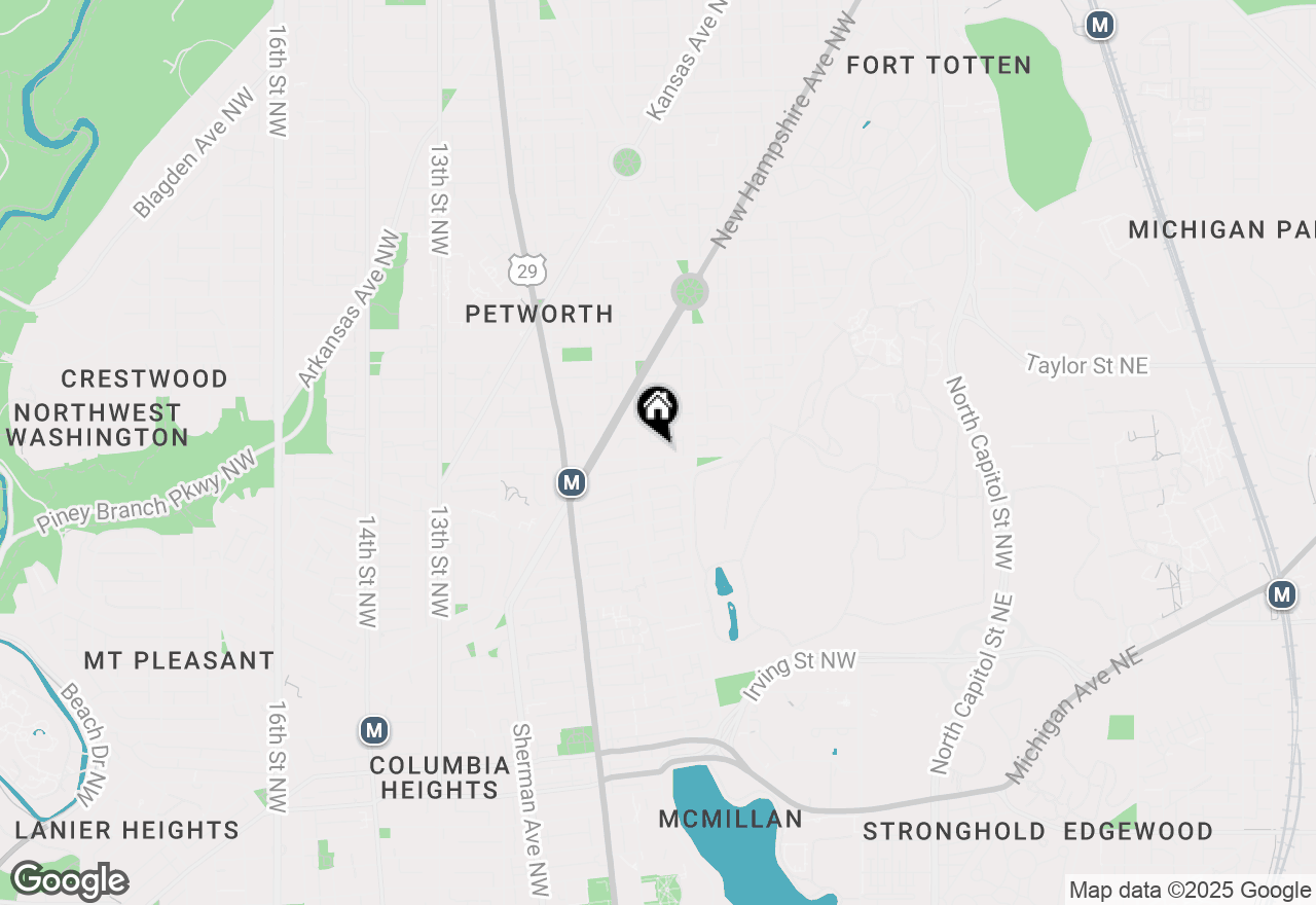 Map of 611 Quincy Street Nw #2, Washington, DC 20011