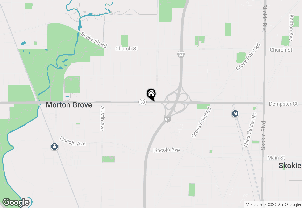 Map of 5617 Dempster Street, Morton Grove, IL 60053