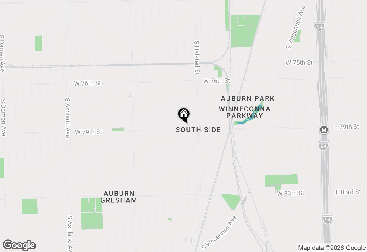 Map of (Address confidential), Chicago, Illinois 60620