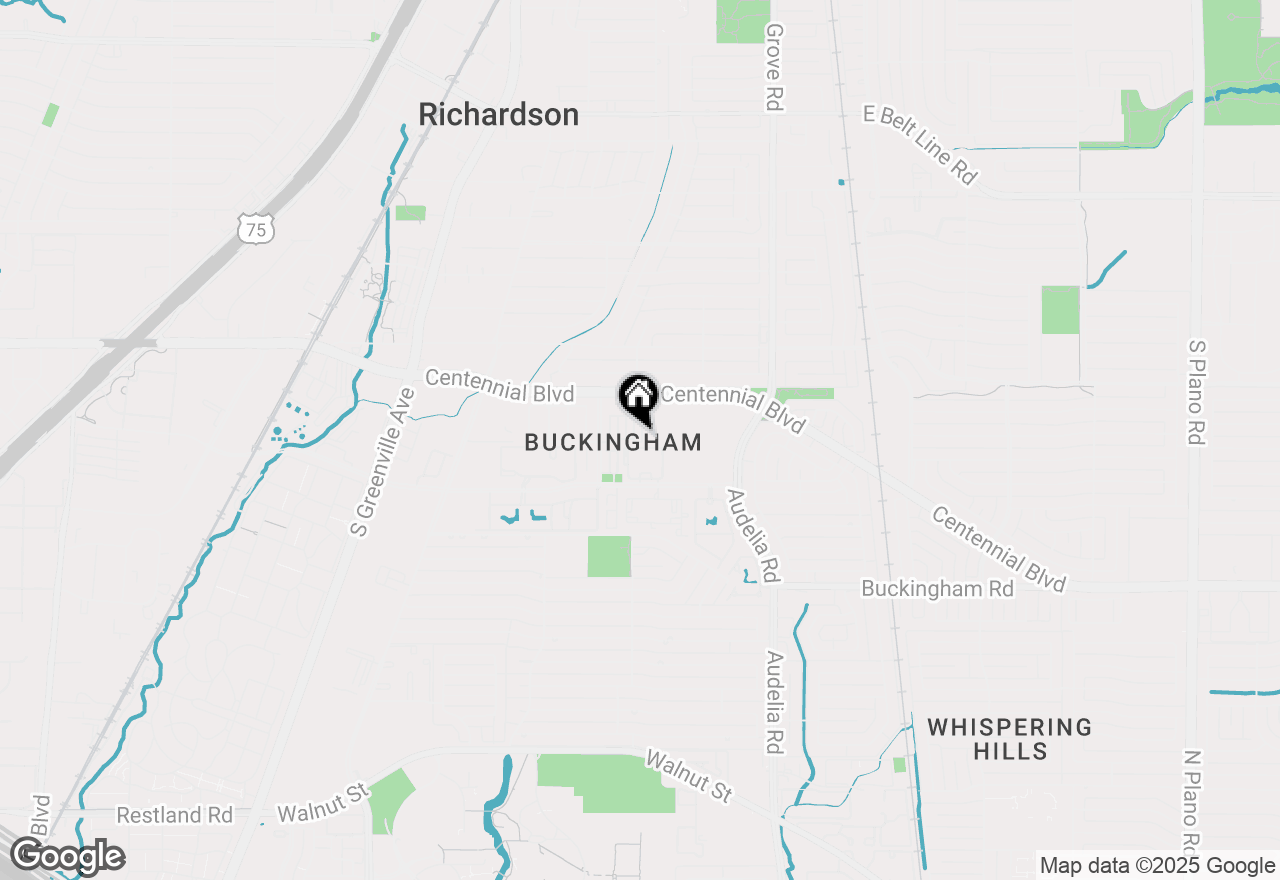 Map of 869 Rohan Drive, Richardson, TX 75081