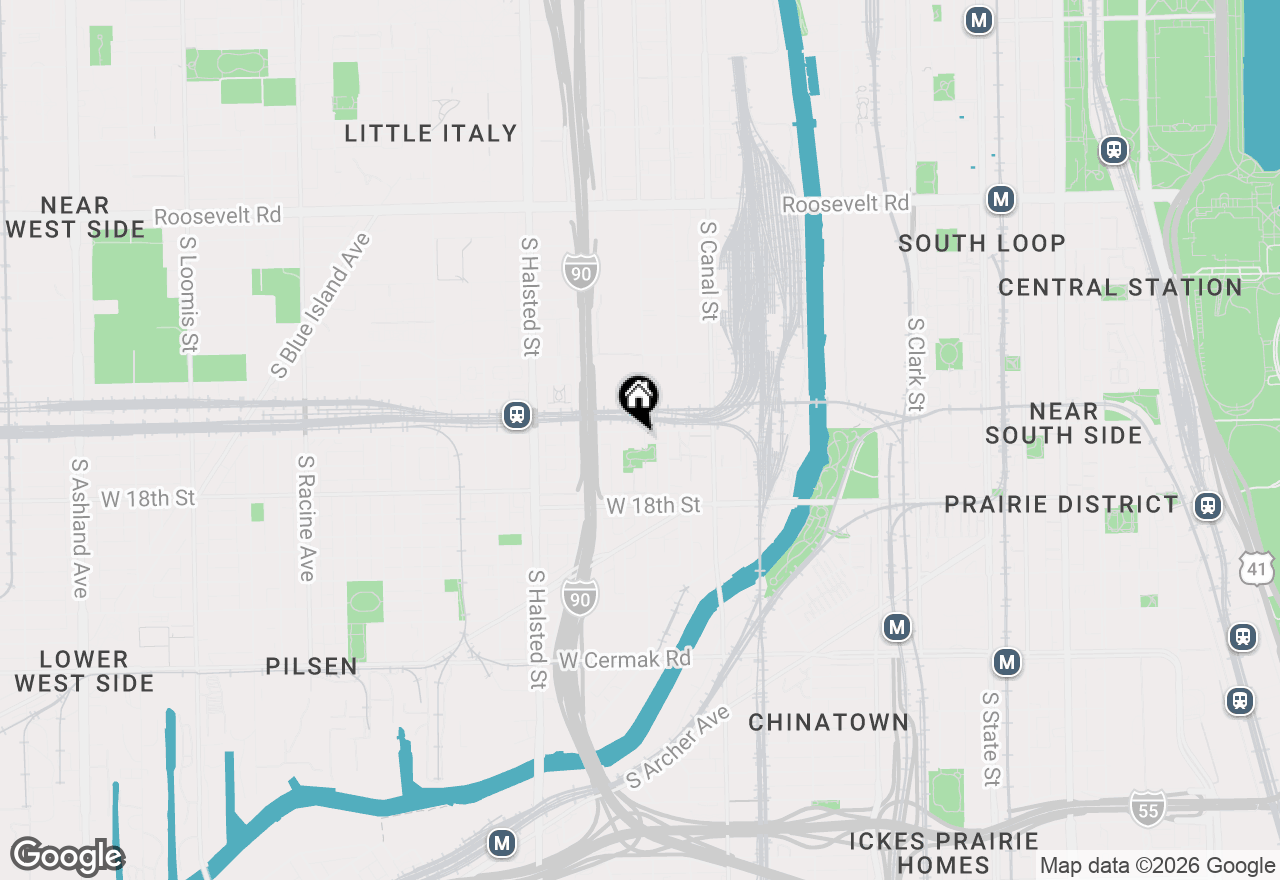 Map of 1600 S Jefferson Street #403, Chicago, IL 60616