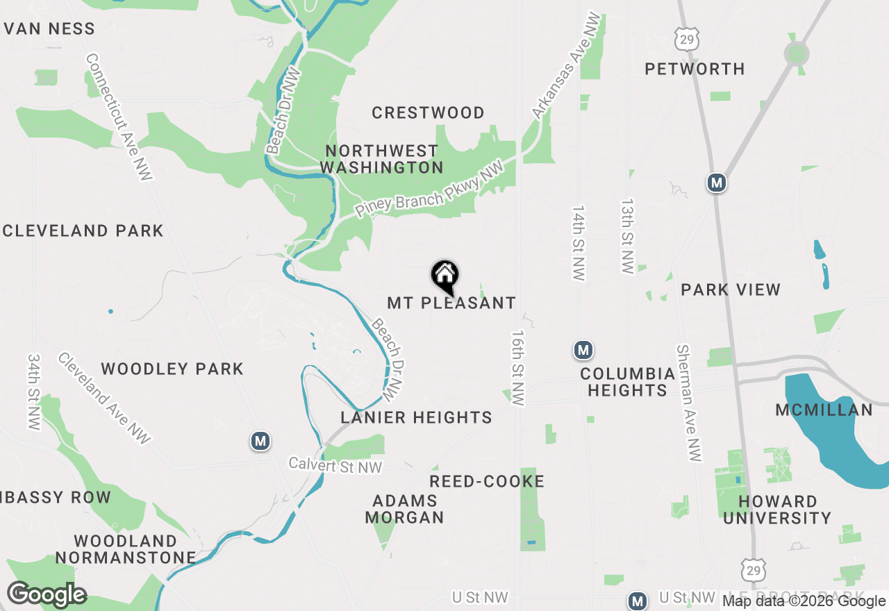 Map of 3169 18th Street Nw #2, Washington, DC 20010