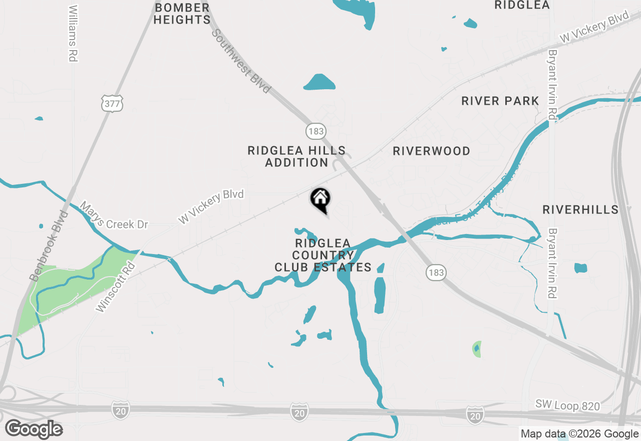 Map of 6920 Tumbling Trail, Fort Worth, TX 76116