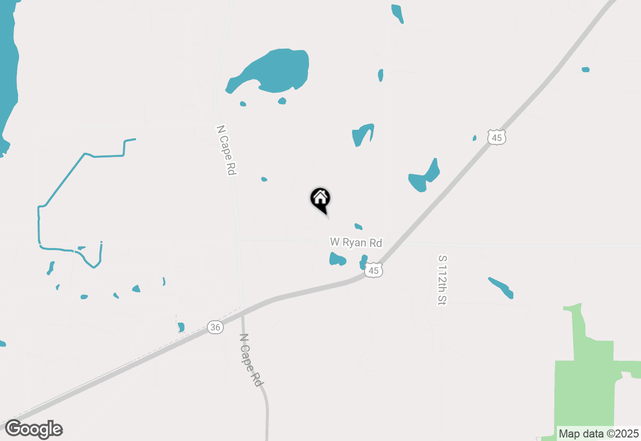 Map of 9344 S Parkside Ln, Franklin, WI 53132