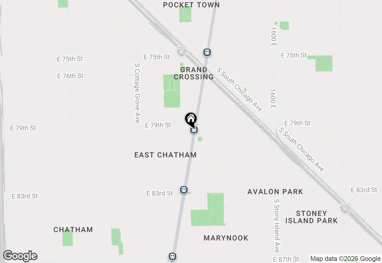 Map of 7929 S Greenwood Avenue, Chicago, IL 60619