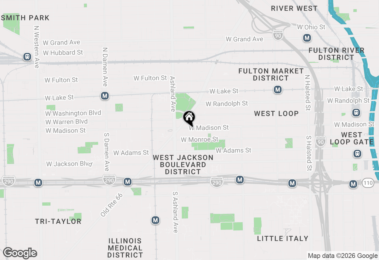 Map of 6 S Laflin Street #807S, Chicago, IL 60607