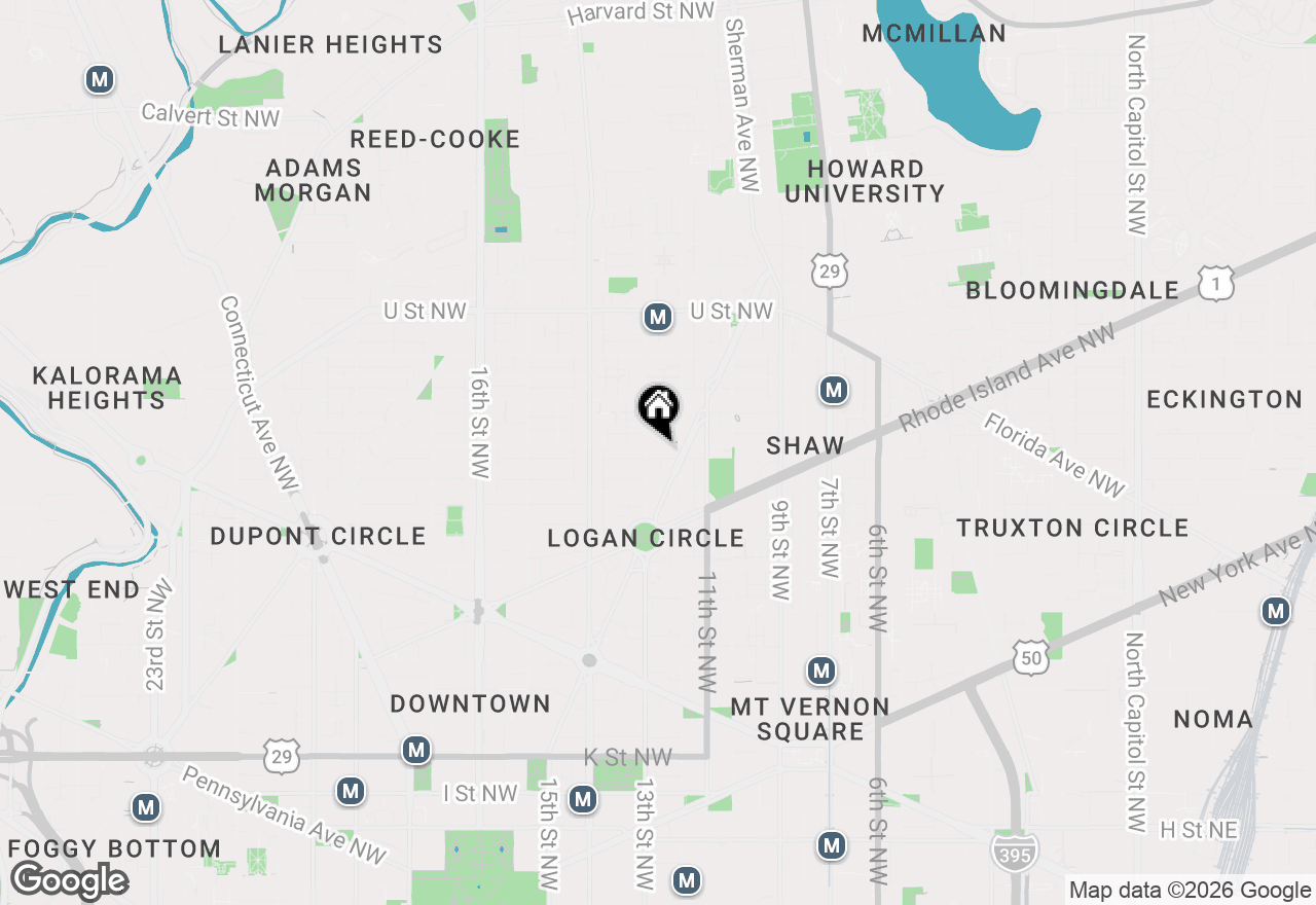 Map of 1224 R Street Nw #2, Washington, DC 20009