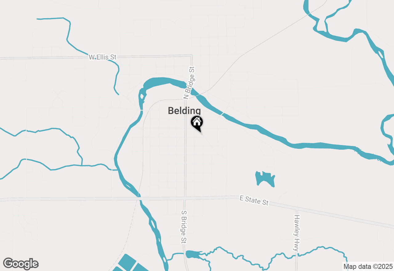 Map of 322 Alderman Street, Belding, MI 48809