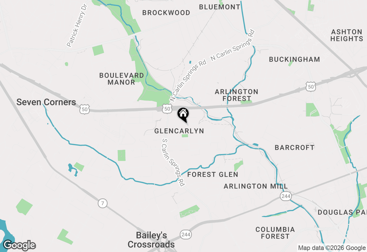 Map of 5712 2nd Street S, Arlington, VA 22204