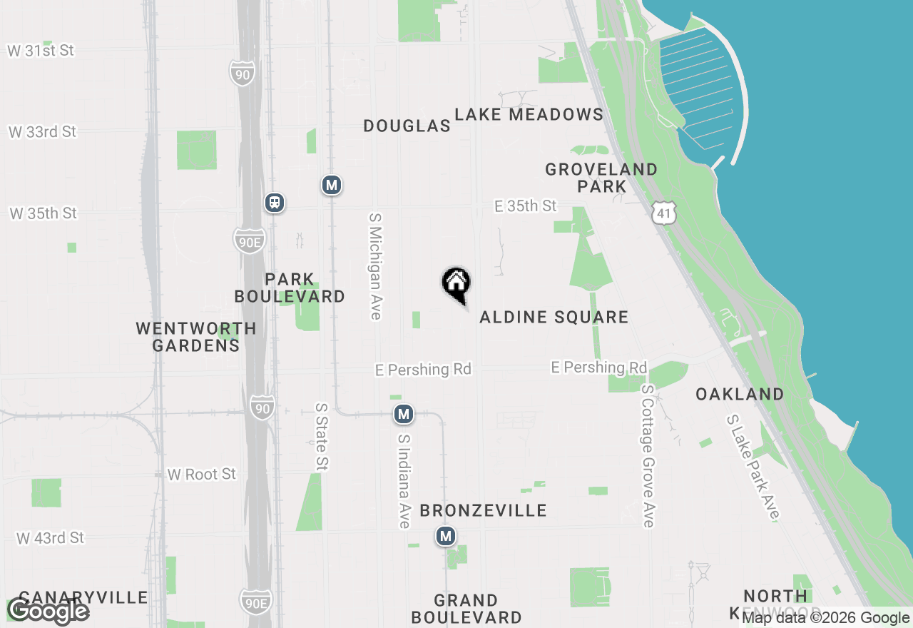 Map of 3738 S Calumet Avenue #1N, Chicago, IL 60653