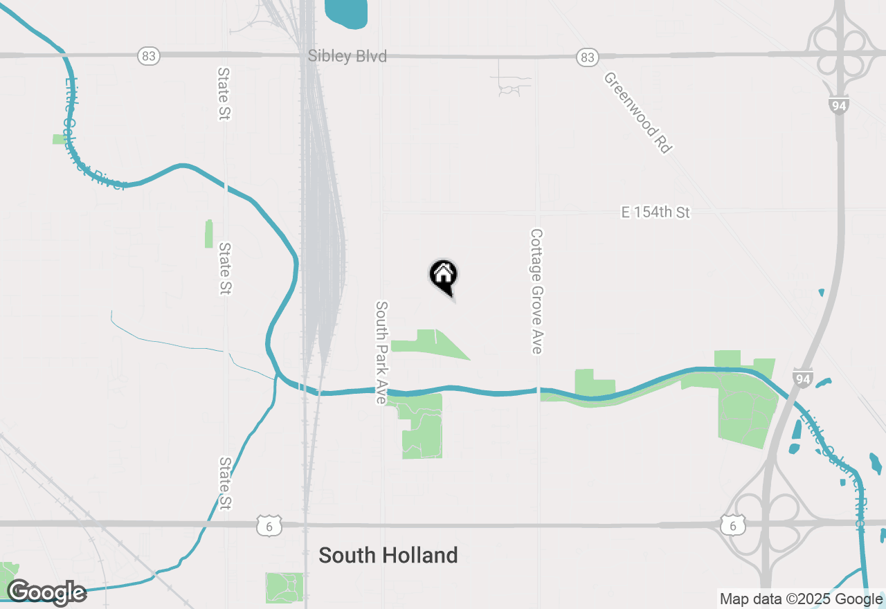 Map of 15654 Rose Drive, South Holland, IL 60473