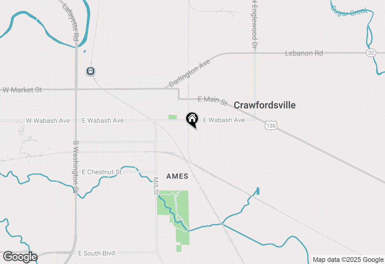 Map of 315 Poston Drive, Crawfordsville, IN 47933