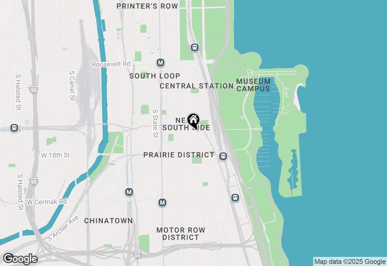 Map of 1601 S Indiana Avenue #107, Chicago, IL 60616