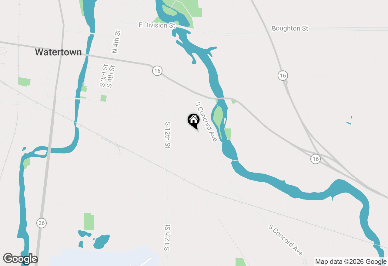 Map of 811 Harvey Ave, Watertown, WI 53094
