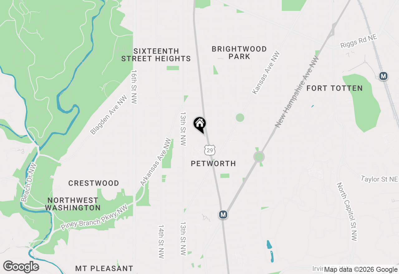 Map of 1117 Allison Street Nw #3, Washington, DC 20011