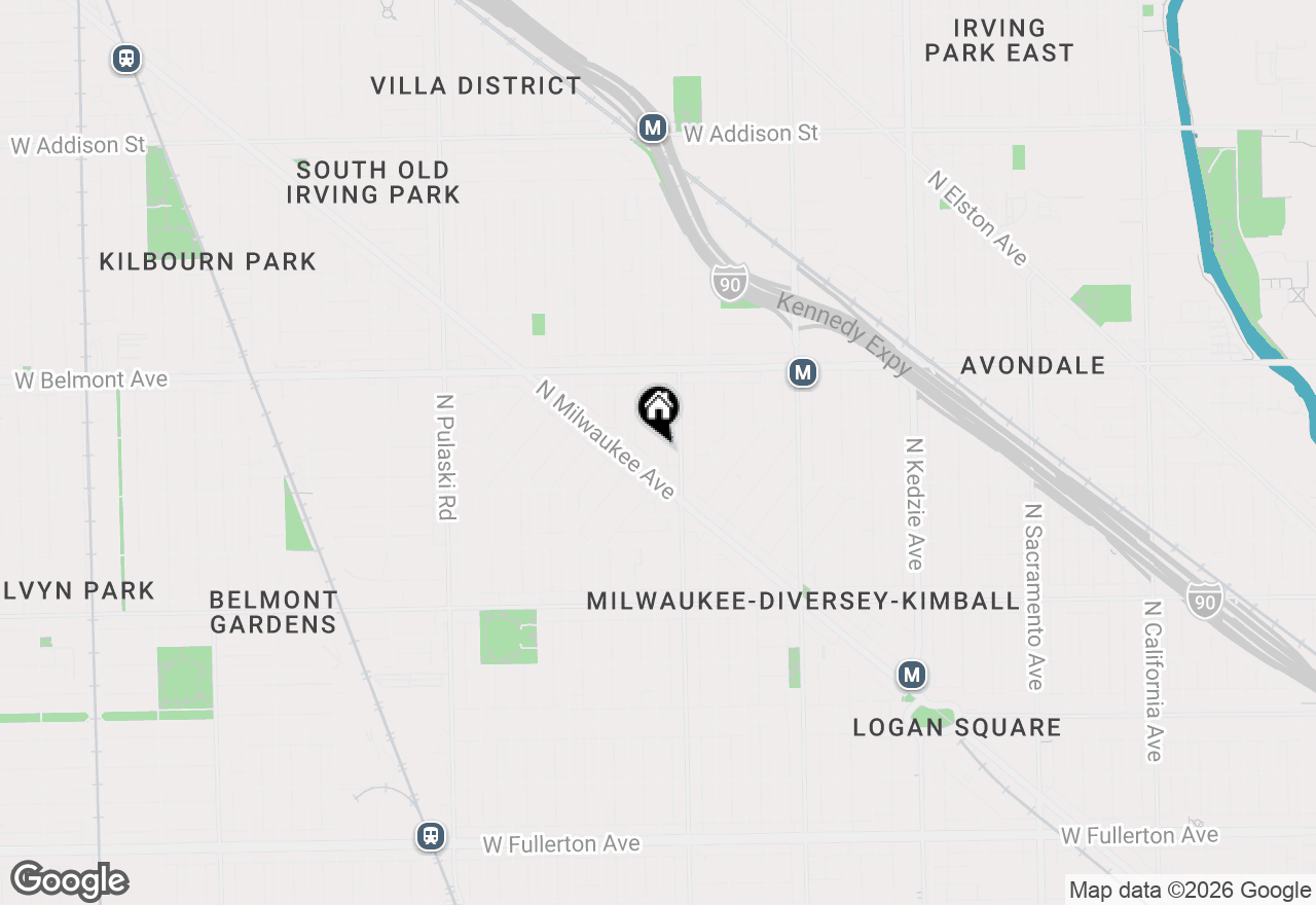 Map of 3035 N Monticello Avenue, Chicago, IL 60618