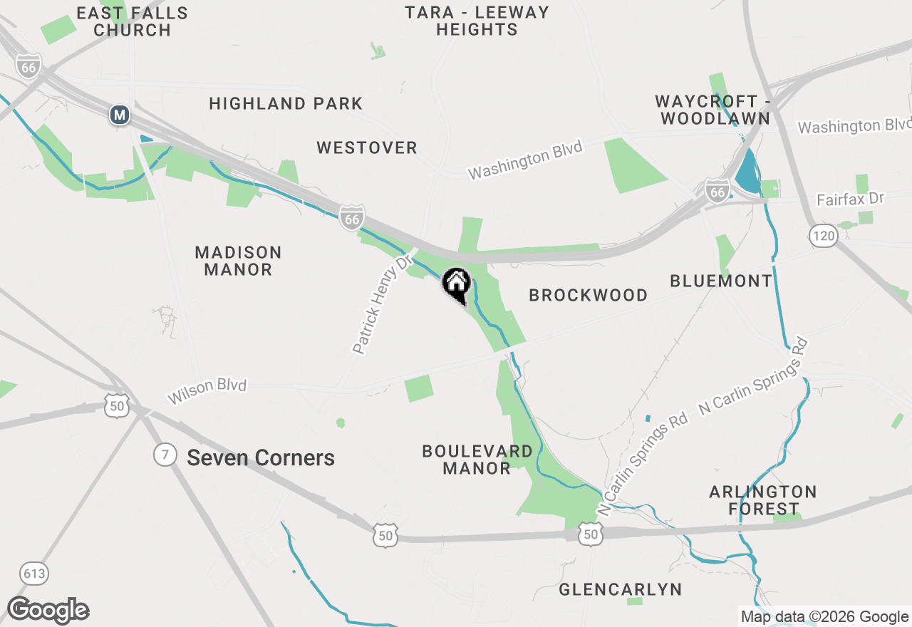 Map of 5885 9th Road N, Arlington, VA 22205