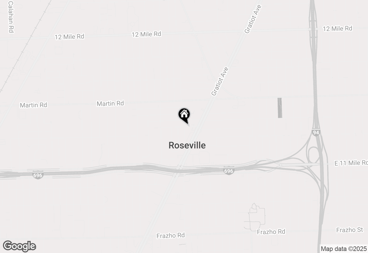 Map of Pinehurst Street, Roseville, MI 48066