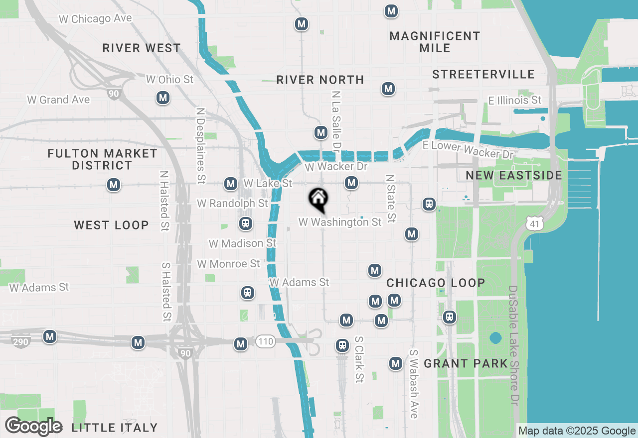 Map of 208 W Washington Street #1910, Chicago, IL 60606
