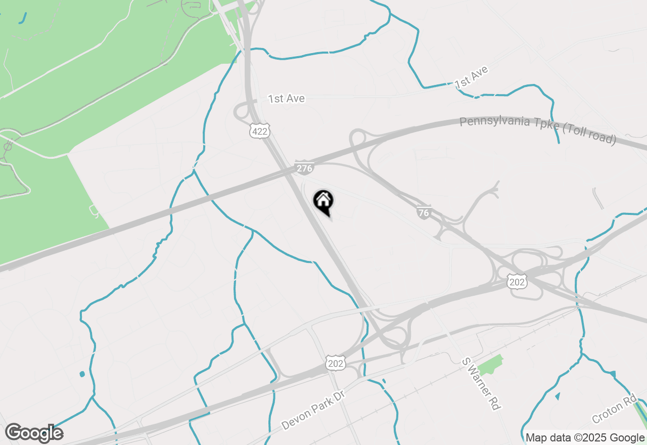 Map of 612 Brewster Alley #74, King Of Prussia, PA 19406