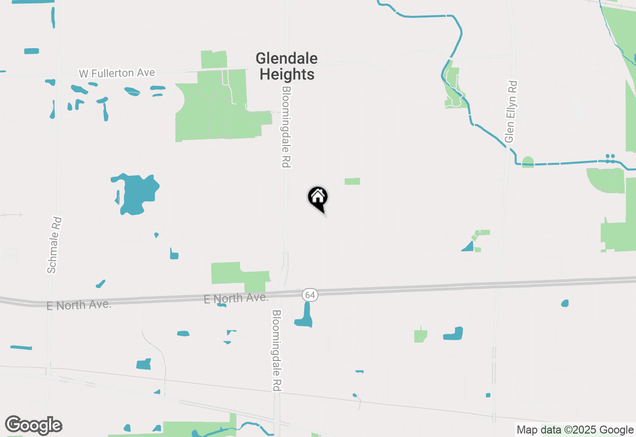 Map of 2N252 Diane Avenue, Glen Ellyn, IL 60137