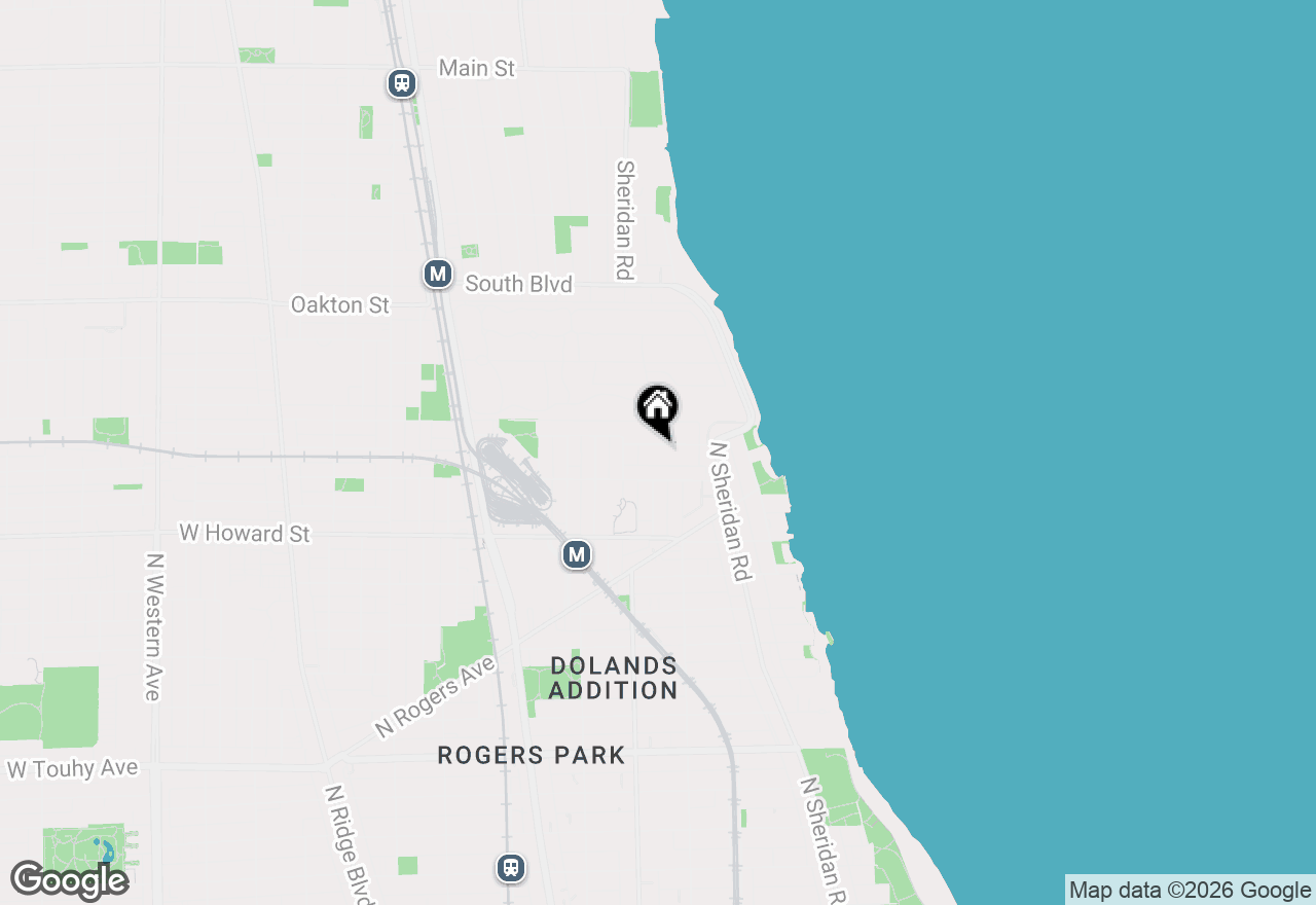 Map of 1527 W Juneway Terrace, Chicago, IL 60626