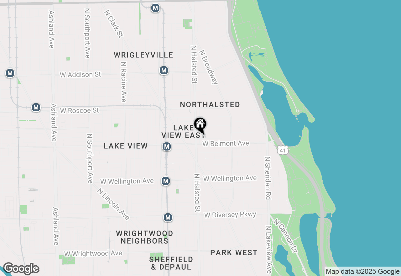 Map of 3219 N Halsted Street #C, Chicago, IL 60657