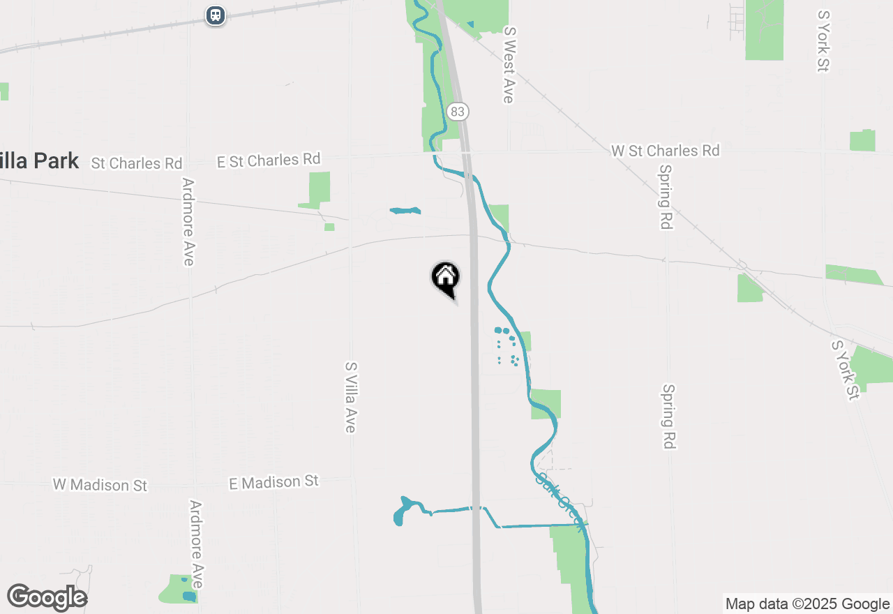 Map of 332 S Riverside Drive, Villa Park, IL 60181