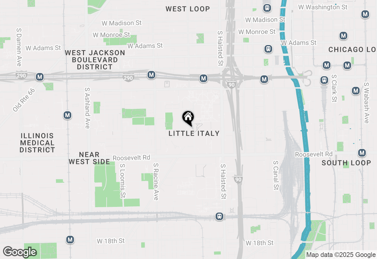 Map of 917 S Miller Street #2R, Chicago, IL 60607