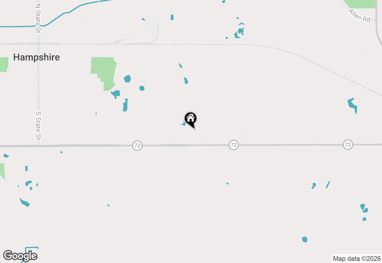 Map of 996 Como Circle, Hampshire, IL 60140