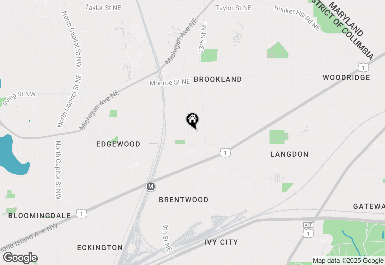 Map of 1006 Douglas Street Ne, Washington, DC 20018