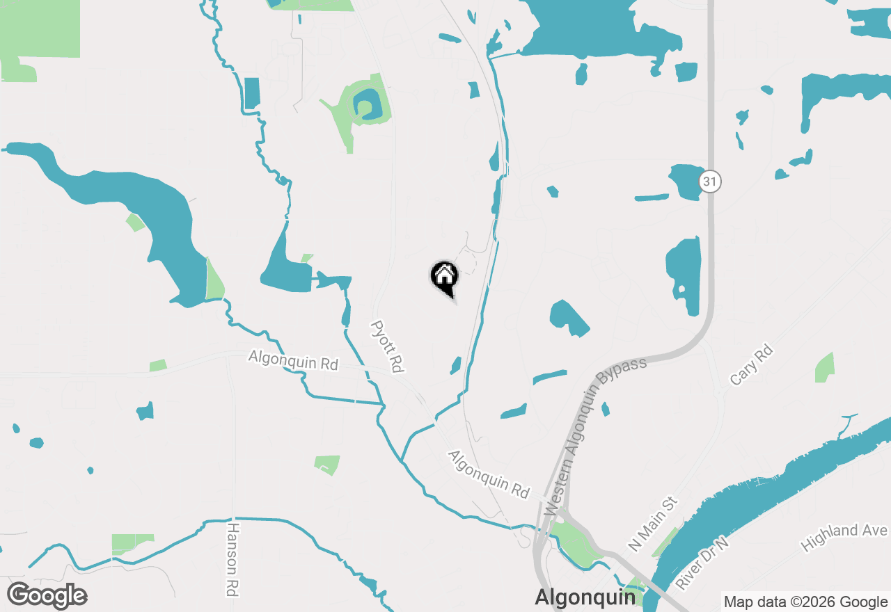 Map of 944 Cynthia Lane, Lake In The Hills, IL 60156