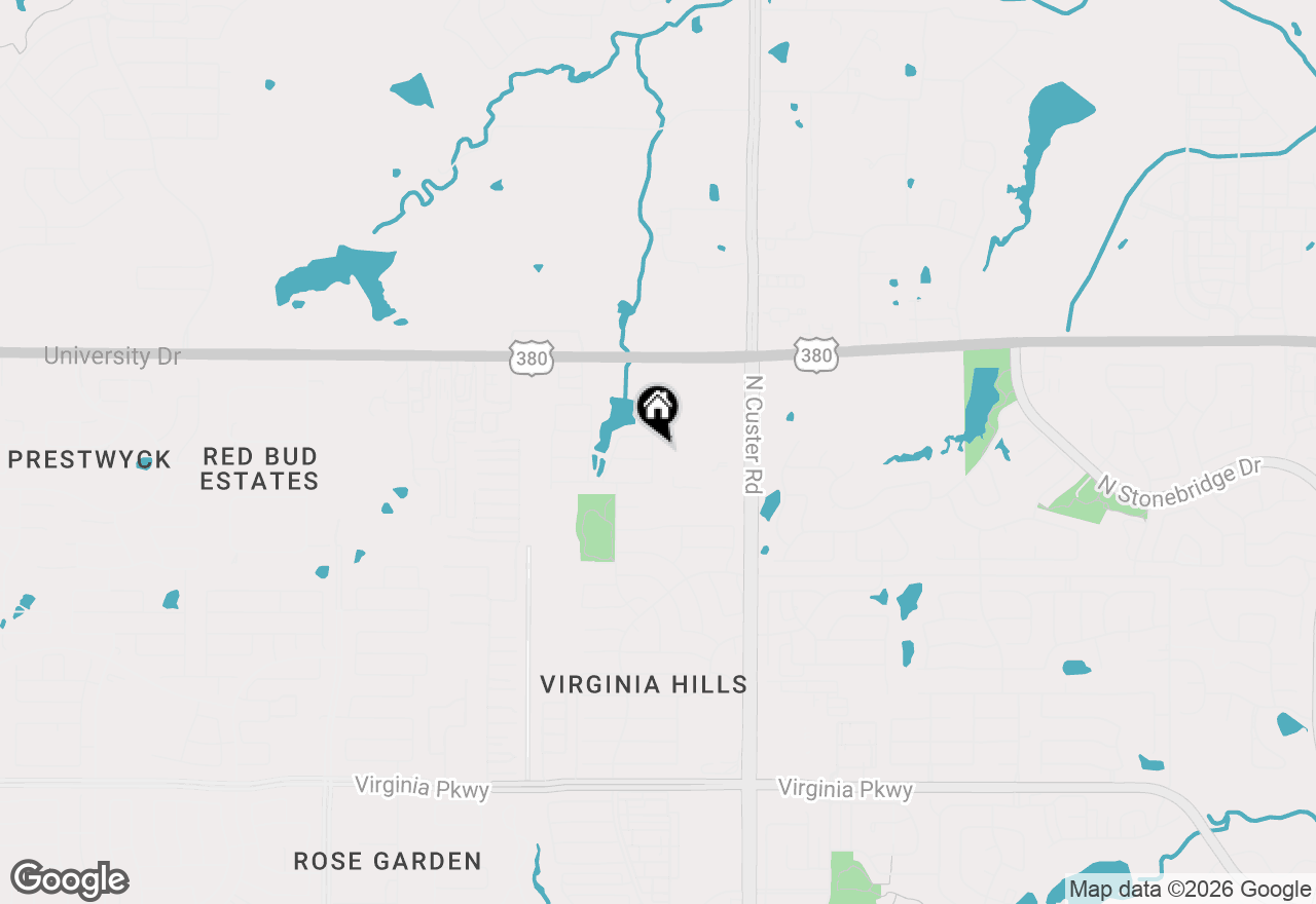 Map of 1604 Bleriot Court, Mckinney, TX 75071