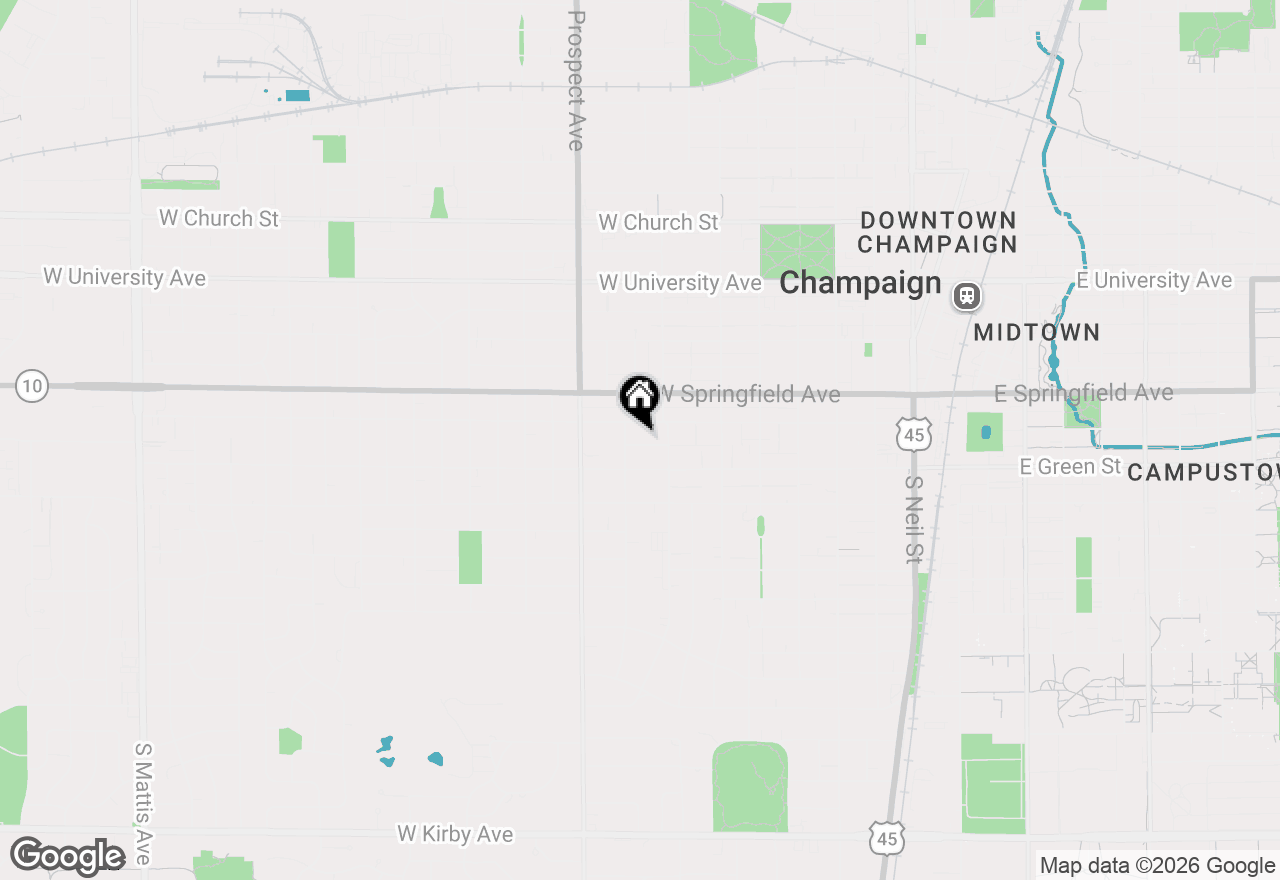 Map of 714 Arlington Court, Champaign, IL 61820