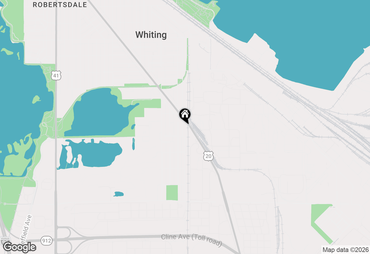 Map of 2429 Schrage Avenue, Whiting, IN 46394
