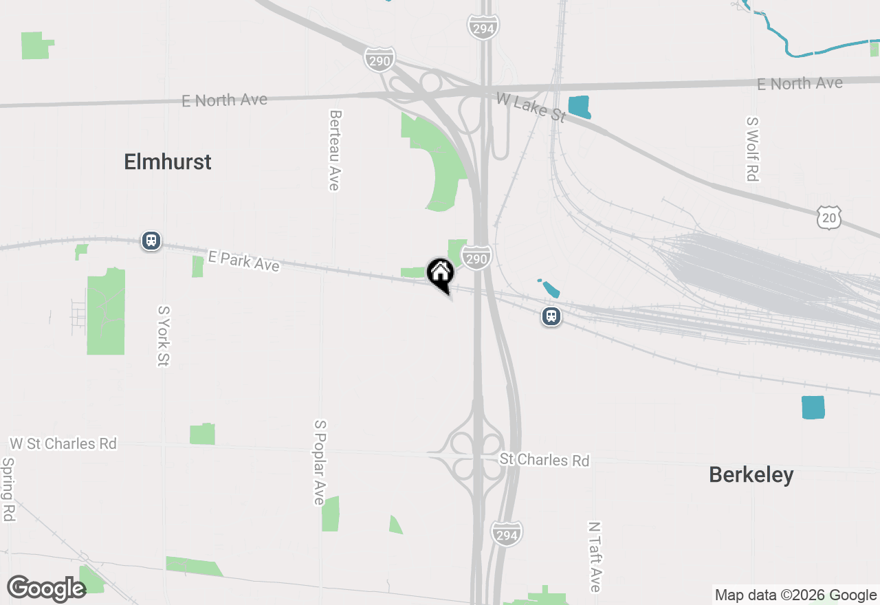 Map of 436 E Park Avenue, Elmhurst, IL 60126