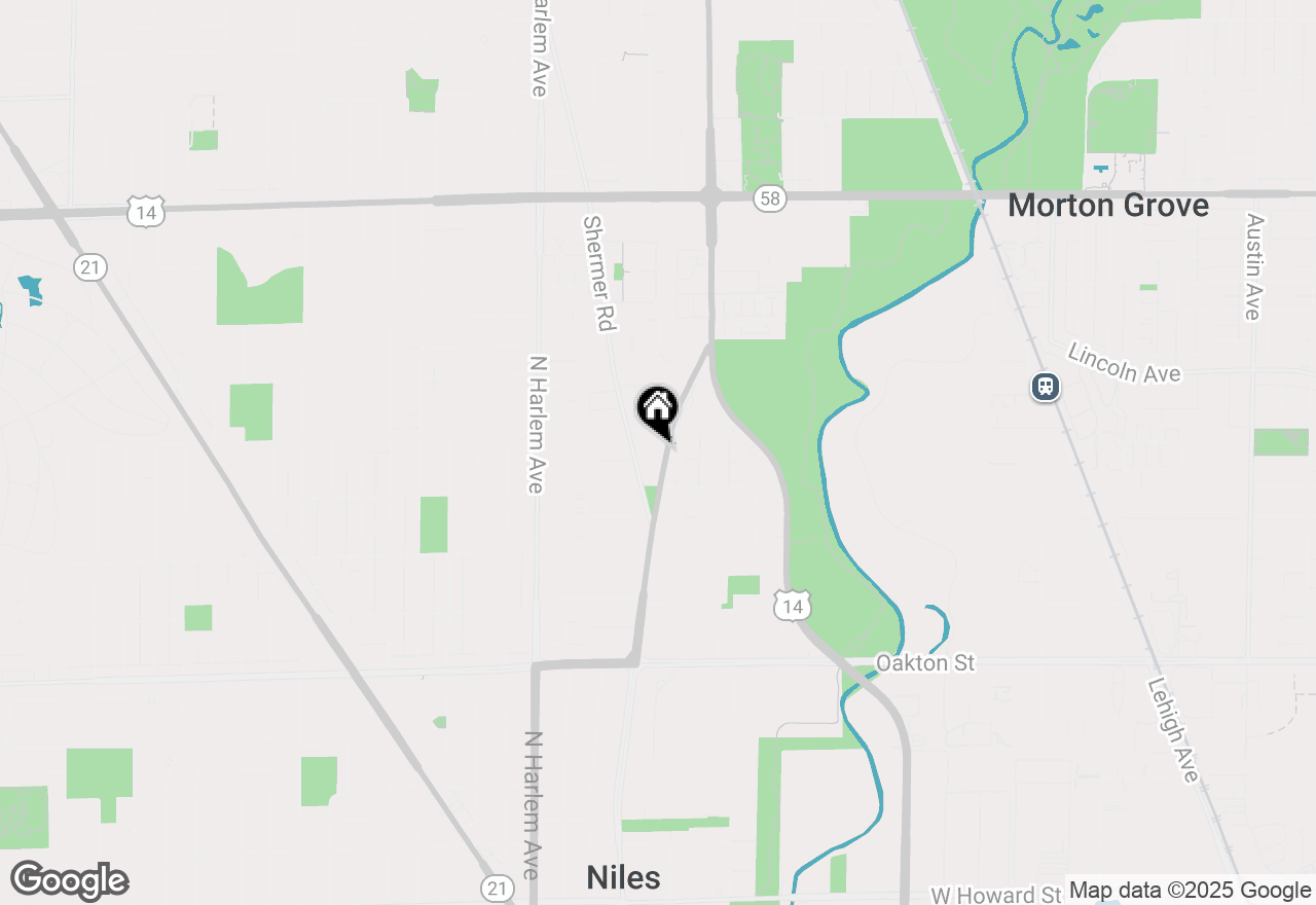 Map of 8338 N Waukegan Road, Niles, IL 60714