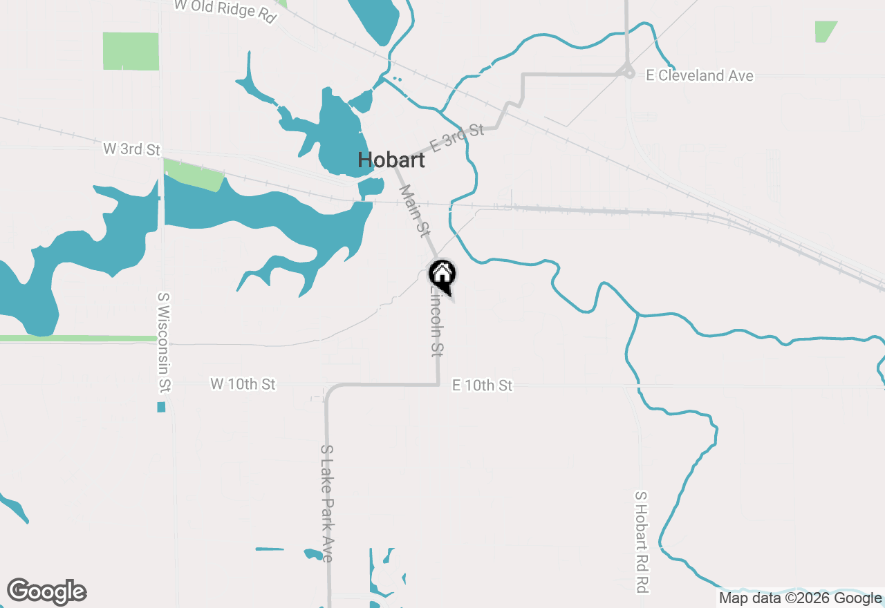 Map of 791 Lincoln Street, Hobart, IN 46342