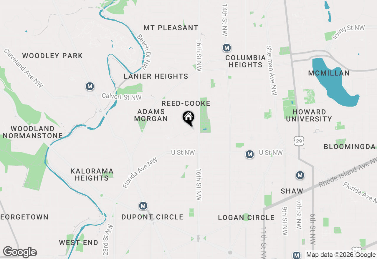 Map of 1614 Belmont Street Nw #C, Washington, DC 20009