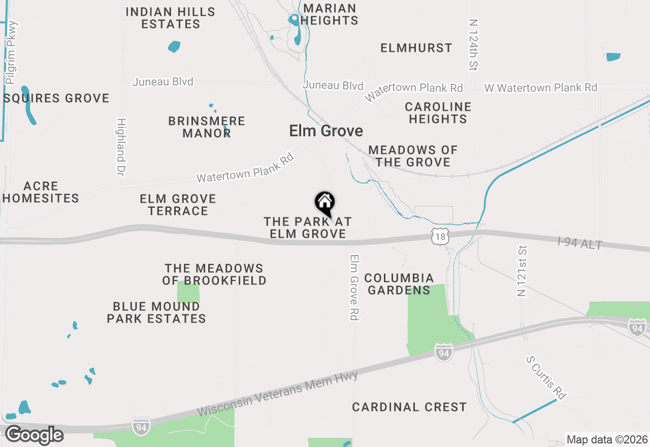 Map of 13350 W Bluemound Rd #2, Elm Grove, WI 53122