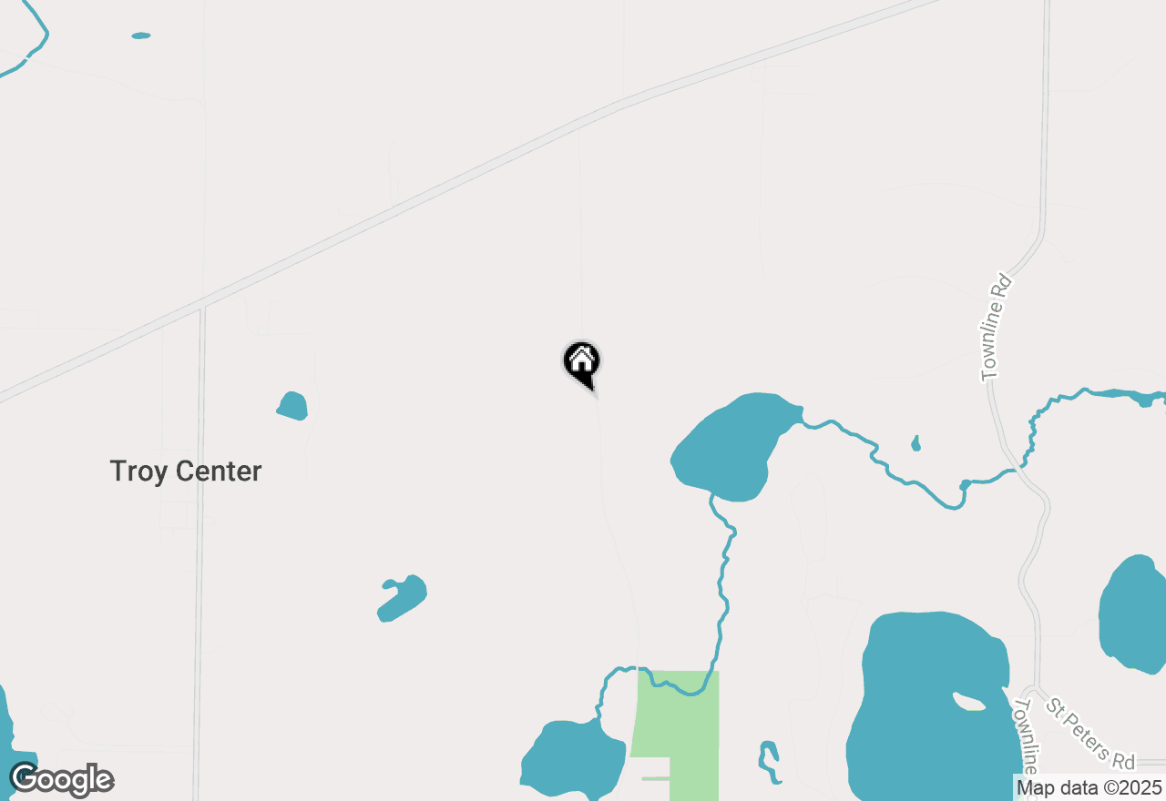 Map of N8833 Pickeral Lake Rd, East Troy, WI 53120