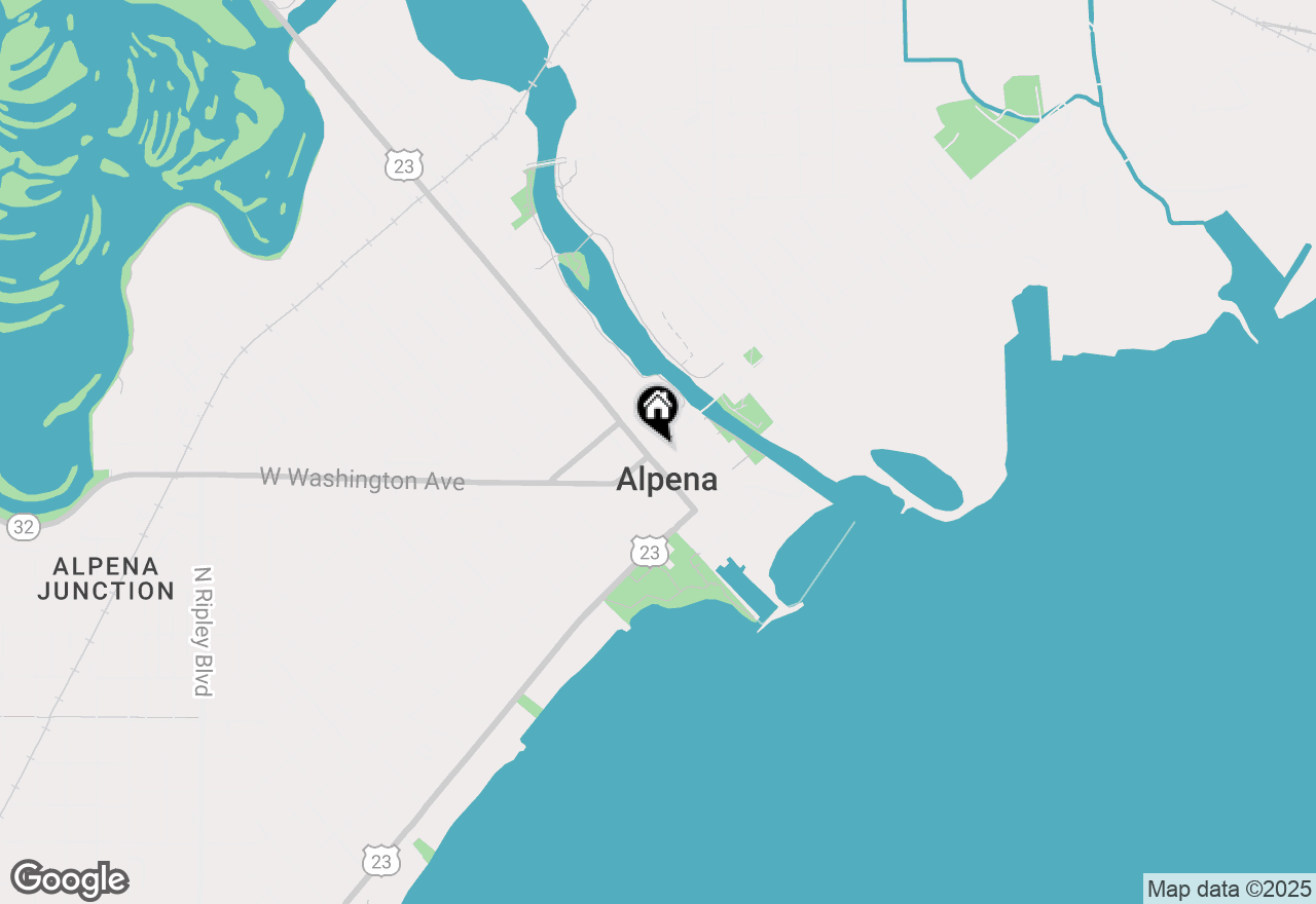 Map of 104 N Second Avenue, Alpena, MI 49707