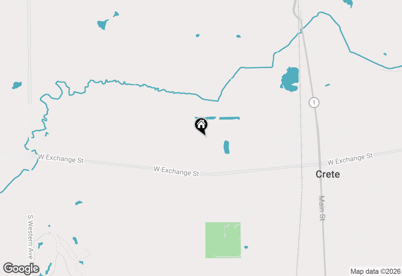 Map of 1429 Parliament Street, Crete, IL 60417