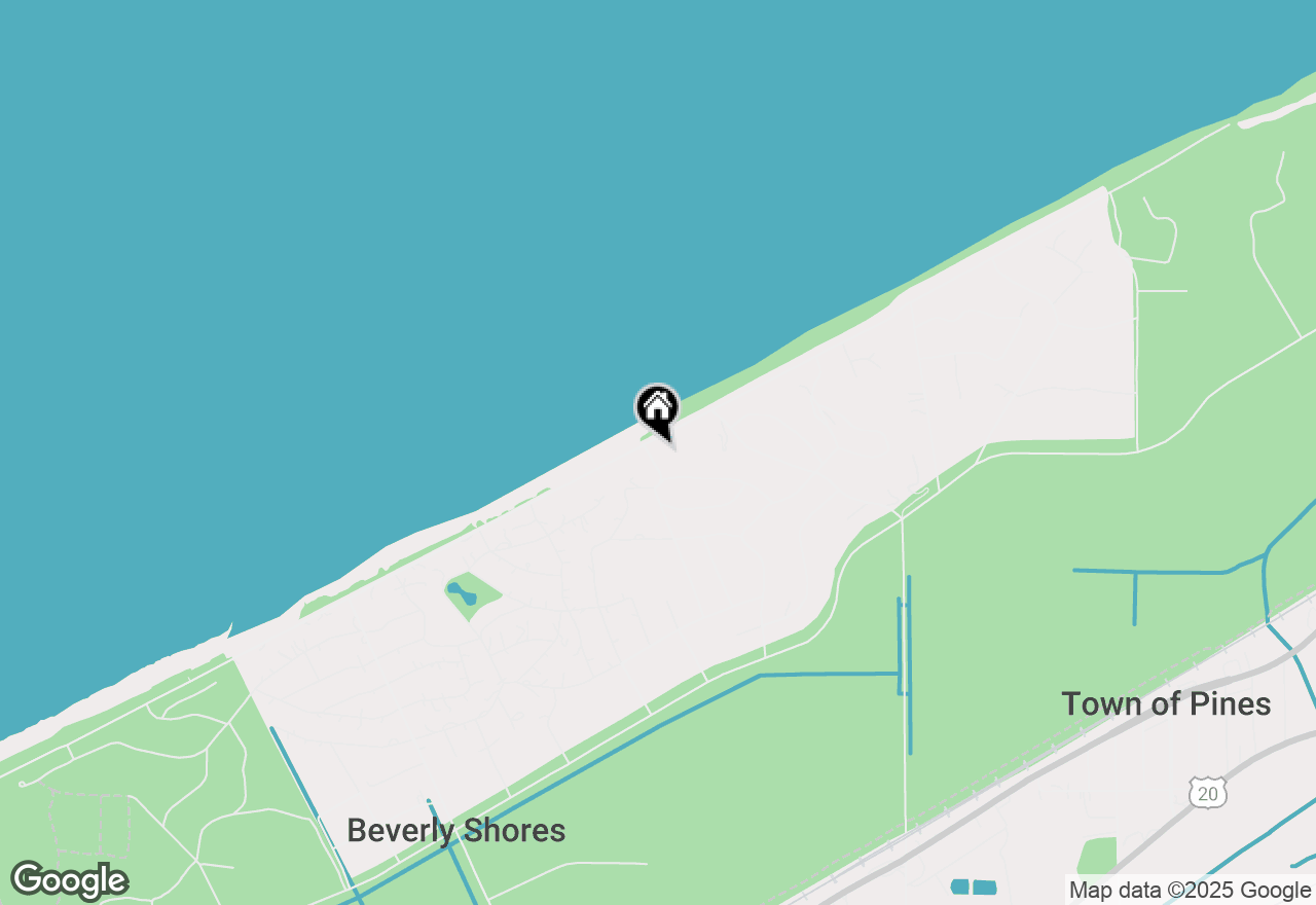 Map of 401 E Lakefront, Beverly Shores, IN 46301