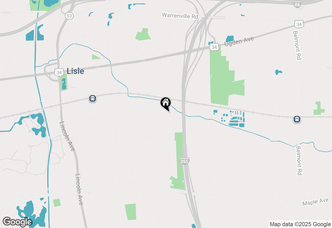 Map of 587 Front Street, Lisle, IL 60532