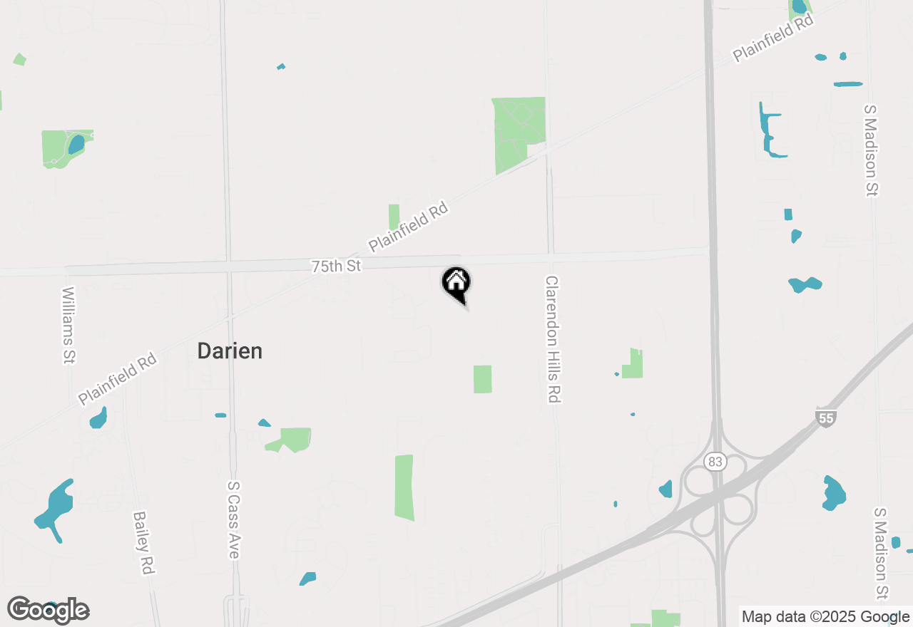 Map of 609 Chippewa Lane, Darien, IL 60561