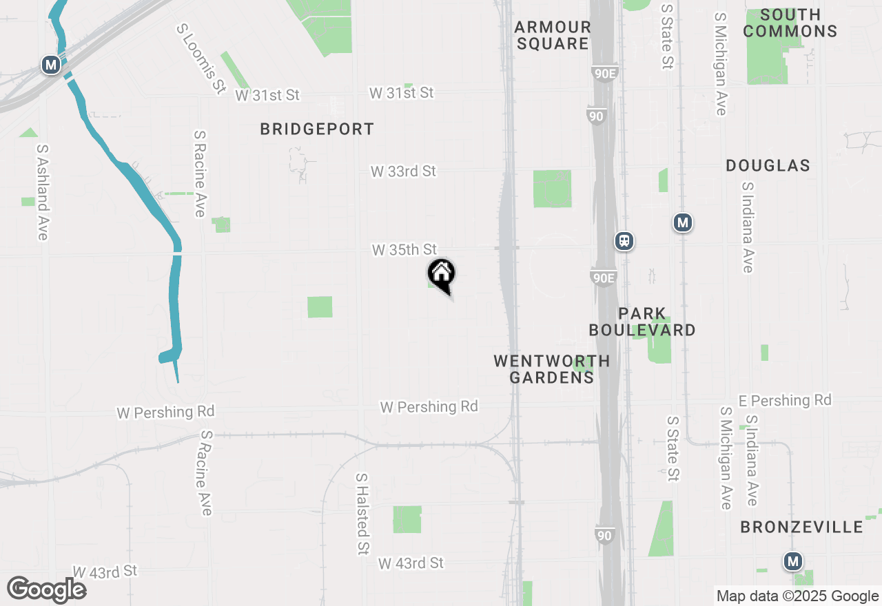 Map of 3621 S Wallace Street, Chicago, IL 60609